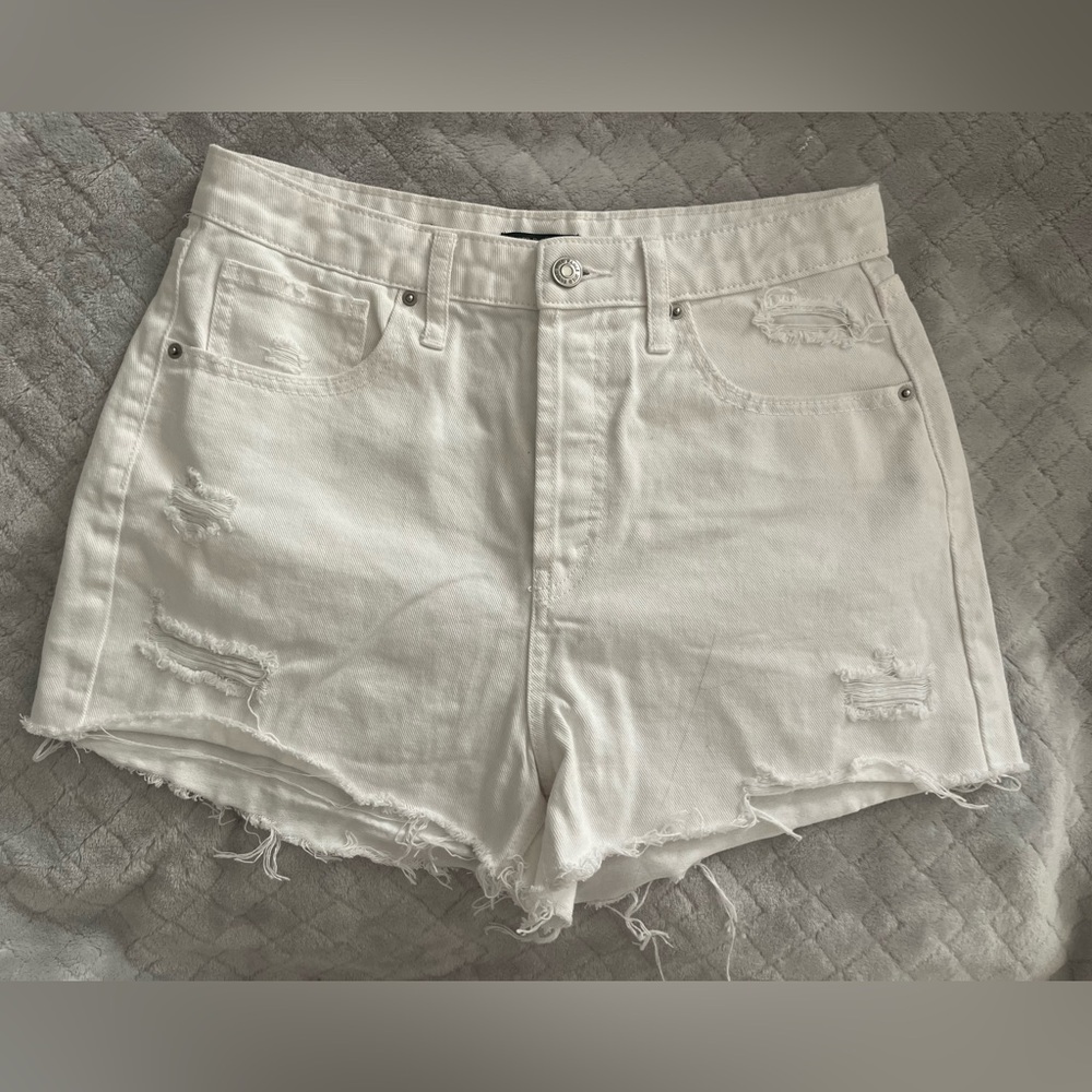 wild fable white jean shorts